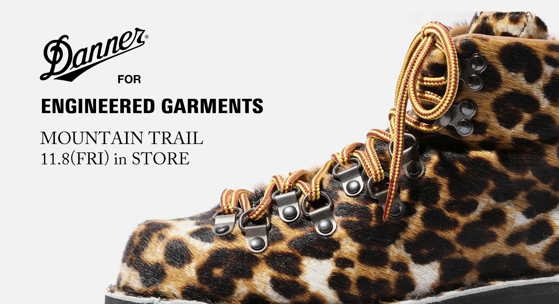 〈EG〉x〈DANNER〉のコラボレーションラグジュアリー仕様のMOUNTAIN TRAIL11月8日(金)より販売スタート